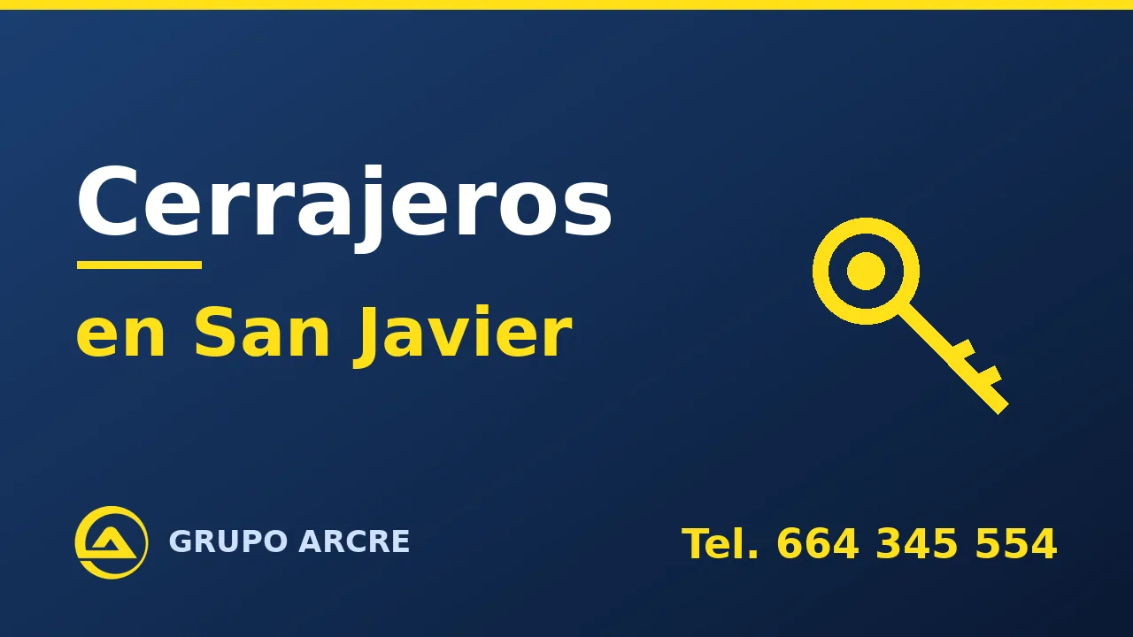 Cerrajería profesional en San Javier
